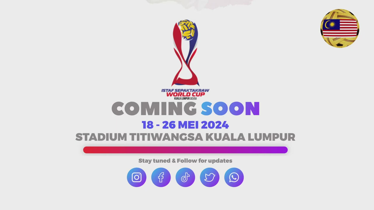Load video: We Are The Nation [ Official Music Video For ISTAF Sepaktakraw World Cup 2024 Kuala Lumpur ]